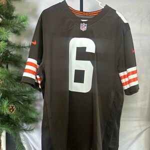 NFL Brown and Orange Men's Jersey